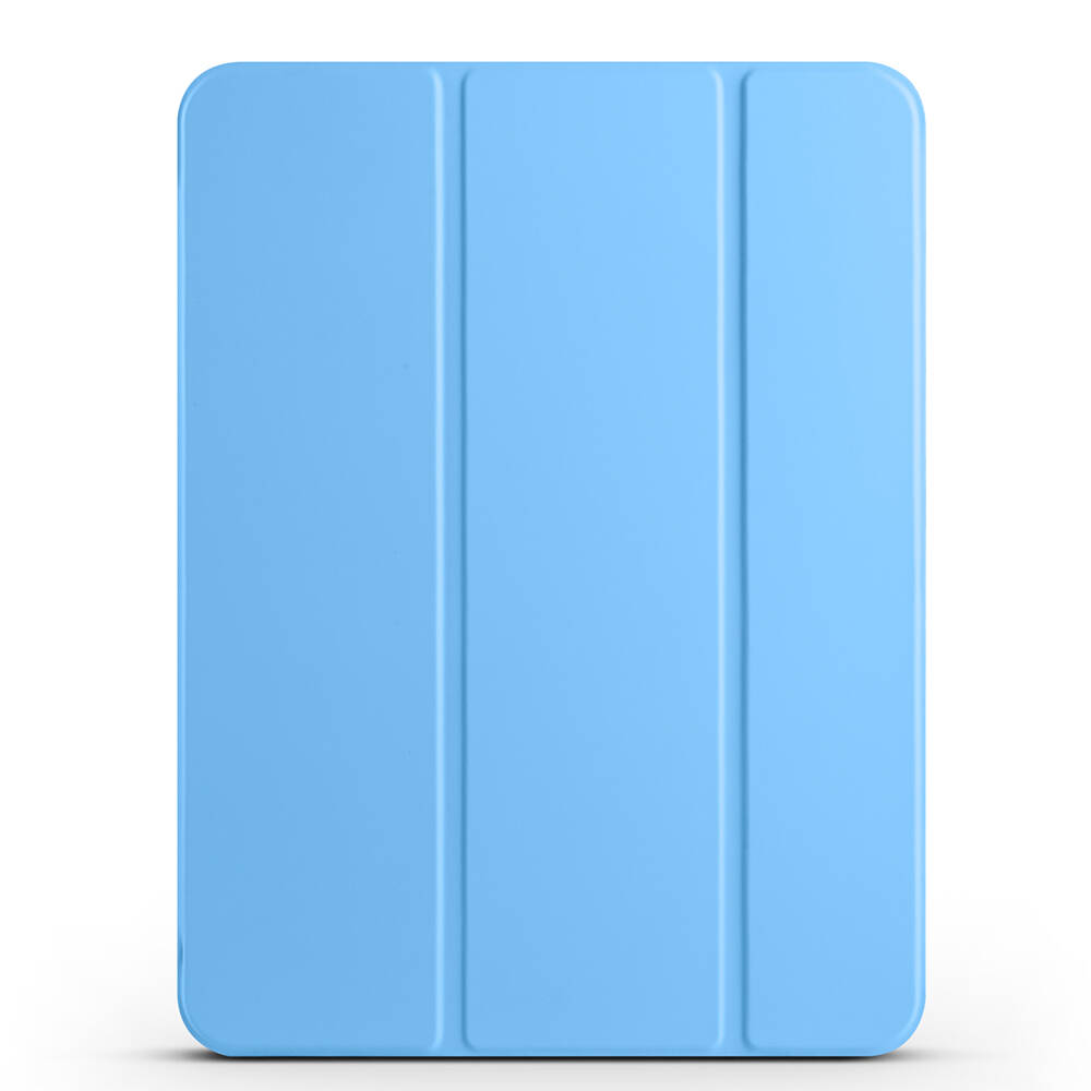 iPad Uyumlu Pro 11 2025 M5 Zore Smart Cover Kalem Bölmeli Standlı 1-1 Kılıf-Mavi