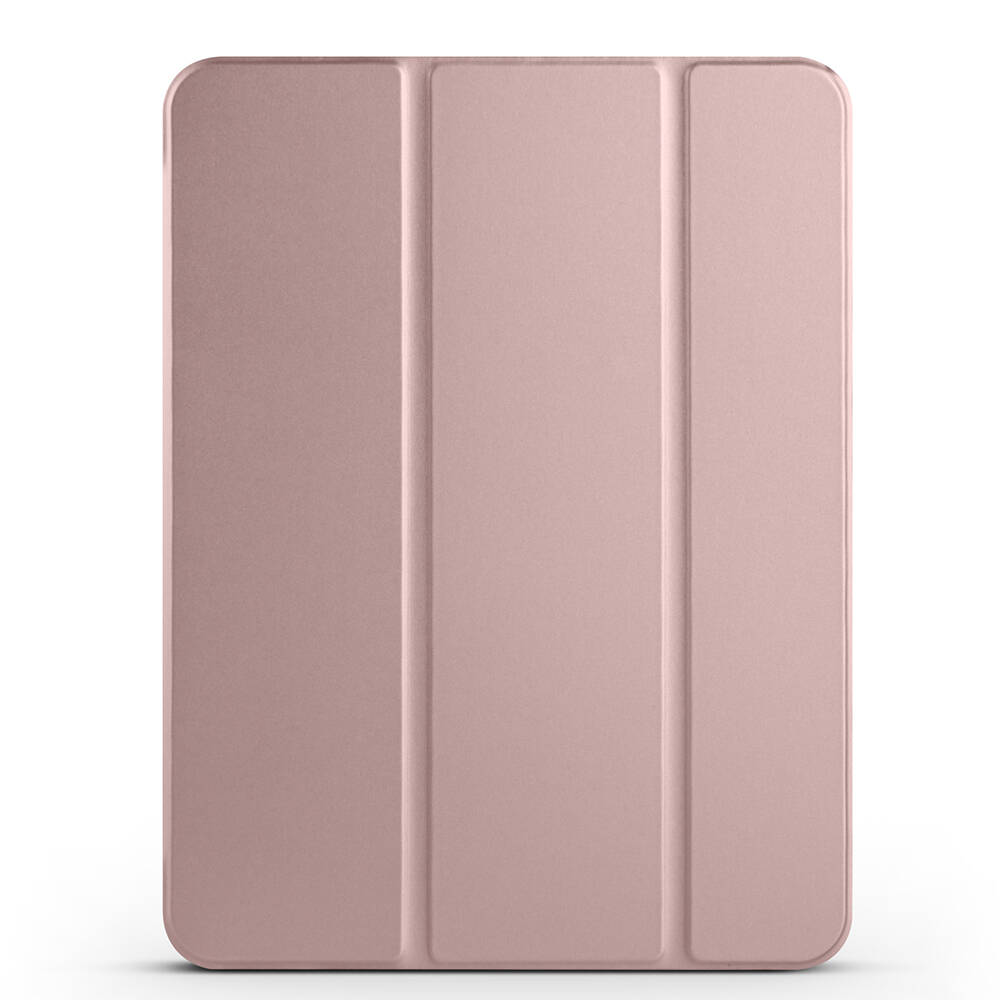iPad Uyumlu Pro 11 2025 M5 Zore Smart Cover Kalem Bölmeli Standlı 1-1 Kılıf-Rose gold
