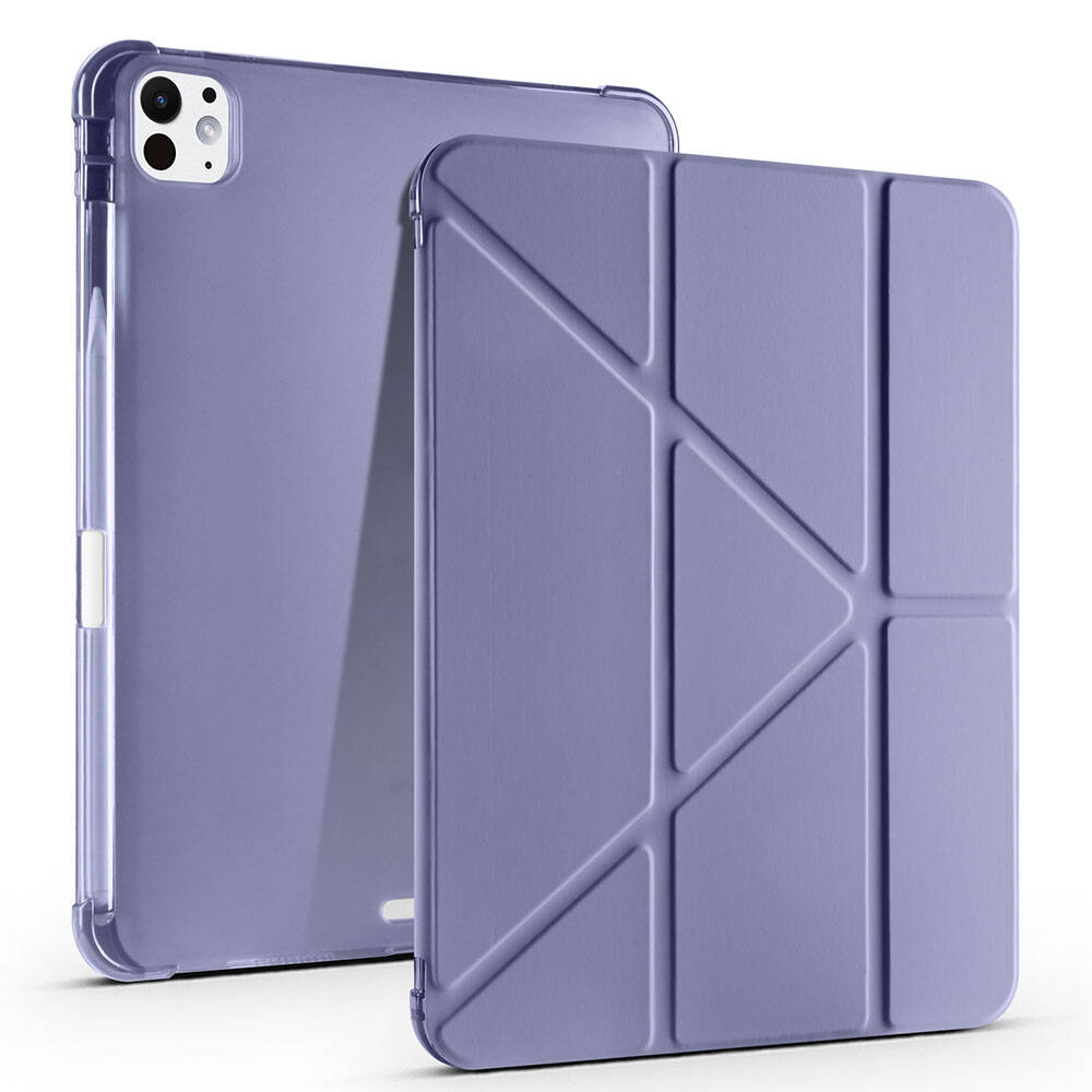 iPad Uyumlu Pro 11 2025 M5 Kılıf Zore Tri Folding Kalem Bölmeli Standlı Kılıf