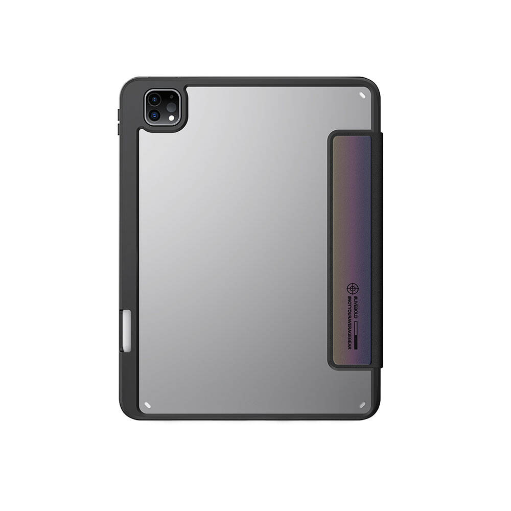 iPad Uyumlu Pro 11 2025 M5 Kılıf SkinArma Holografik Tasarımlı Arkası Şeffaf Çıkarılabilir Magnetik Kira Kobai Kılıf