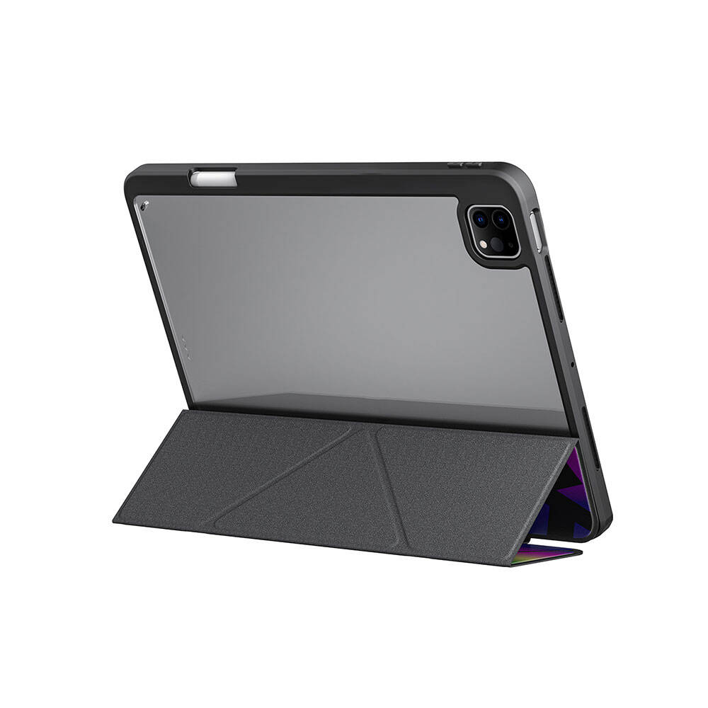 iPad Uyumlu Pro 11 2025 M5 Kılıf SkinArma Holografik Tasarımlı Arkası Şeffaf Çıkarılabilir Magnetik Kira Kobai Kılıf