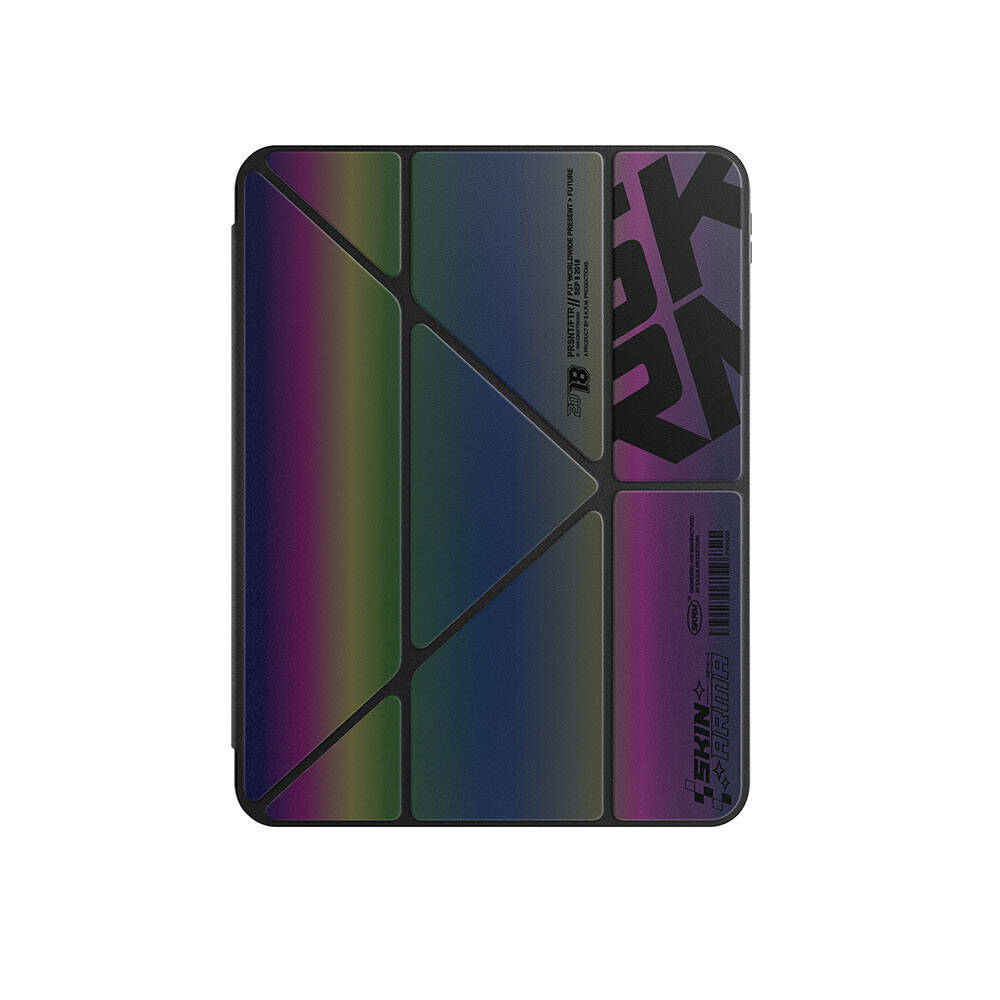 iPad Uyumlu Pro 11 2025 M5 Kılıf SkinArma Holografik Tasarımlı Arkası Şeffaf Çıkarılabilir Magnetik Kira Kobai Kılıf