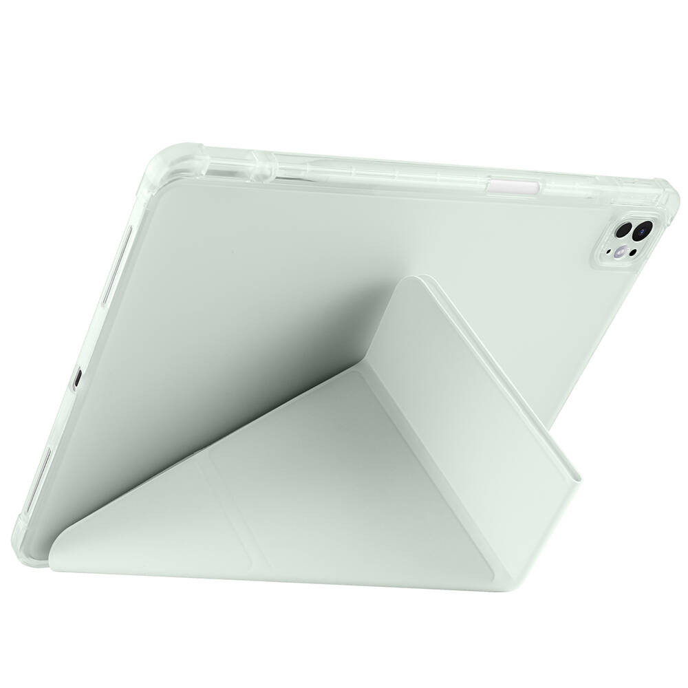 iPad Uyumlu Pro 13 2025 M5 Kılıf Zore Tri Folding Kalem Bölmeli Standlı Kılıf
