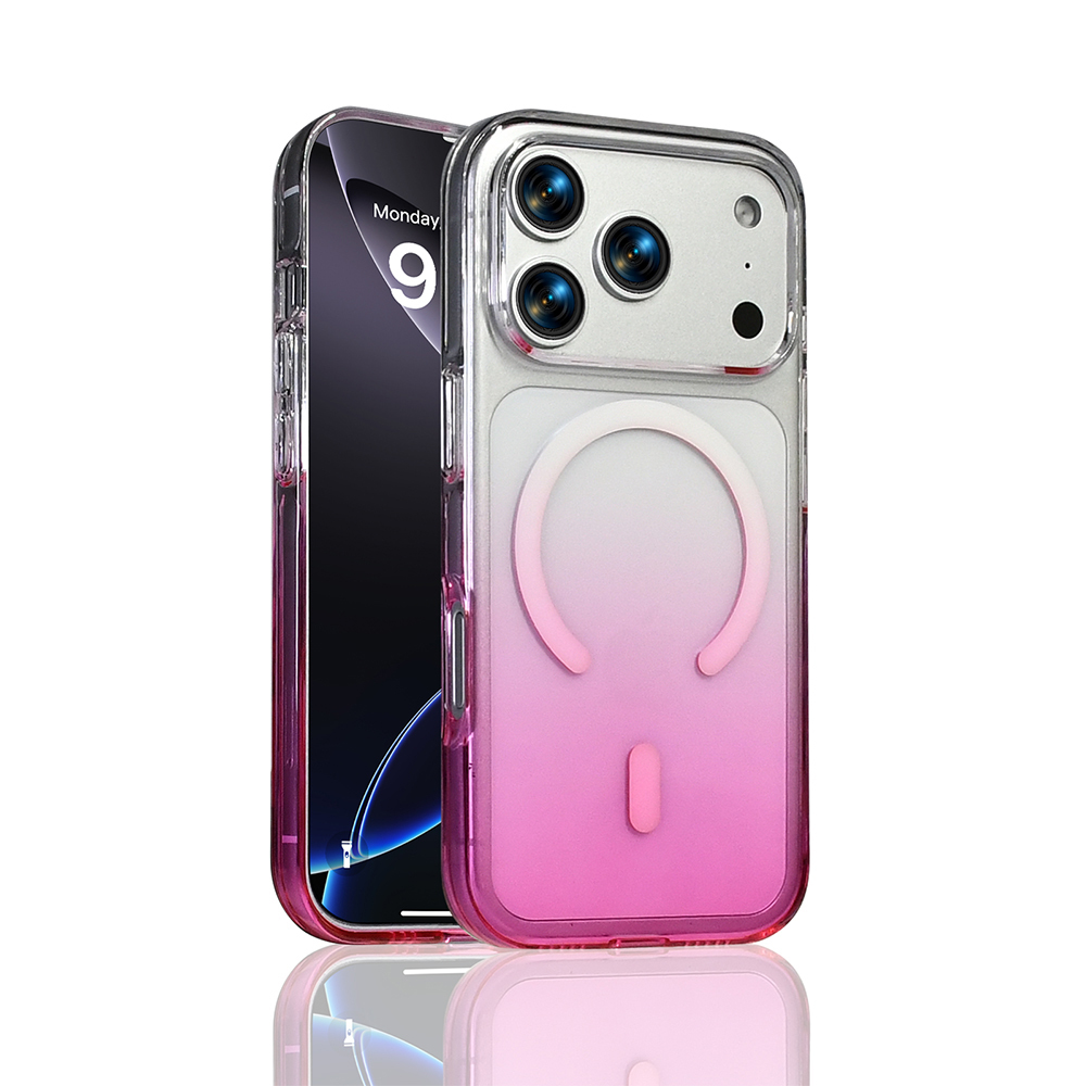 iPhone Uyumlu 17 Pro Max Kılıf M-Safe Şarj Özellikli Zore Septik Silikon Kapak-Mor