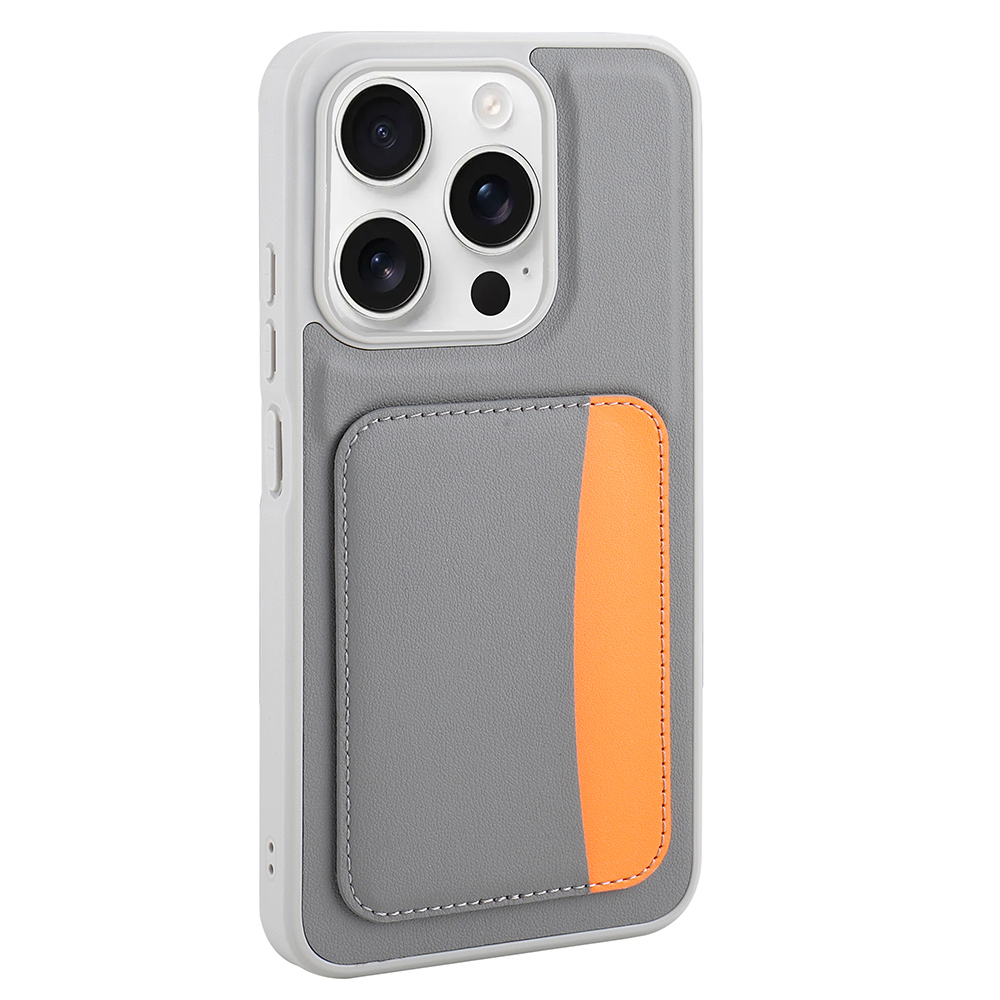 Xiaomi Uyumlu  Redmi 15C Kılıf Kartlıklı Zore X-Kart Silikon Kapak-Koyu gri