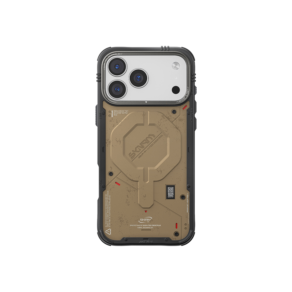 iPhone Uyumlu 17 Pro Max Kılıf M-Safe Şarj Özellikli Airbag Tasarımlı Skinarma Vigor Kapak-Kahverengi
