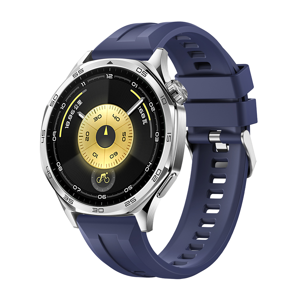 Galaxy Uyumlu Watch 46mm Zore KRD-148 22mm Silikon Kordon-Lacivert