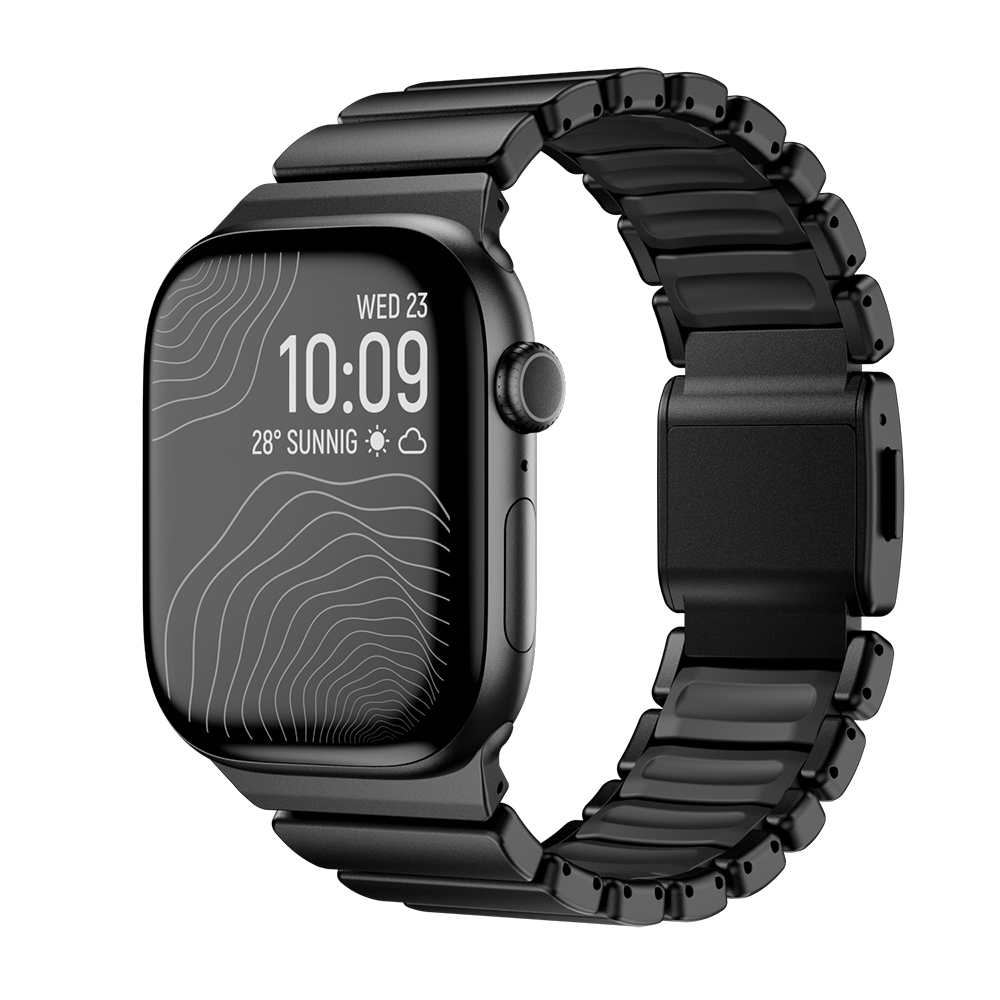 Watch 7 45mm Zore KRD-149 Metal Silikon Kordon-Siyah