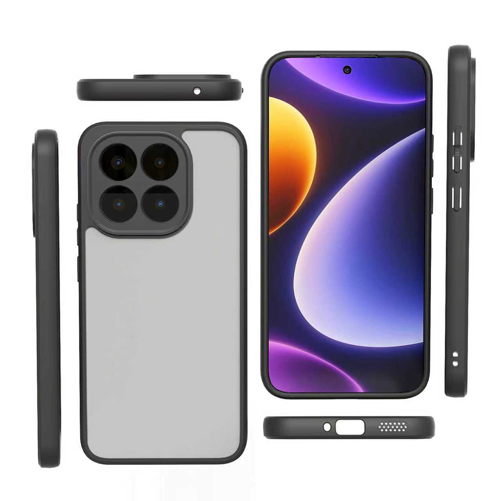 Xiaomi Uyumlu  15T Kılıf Kamera Korumalı Şeffaf Arka Yüzey Zore New Roll Kapak
