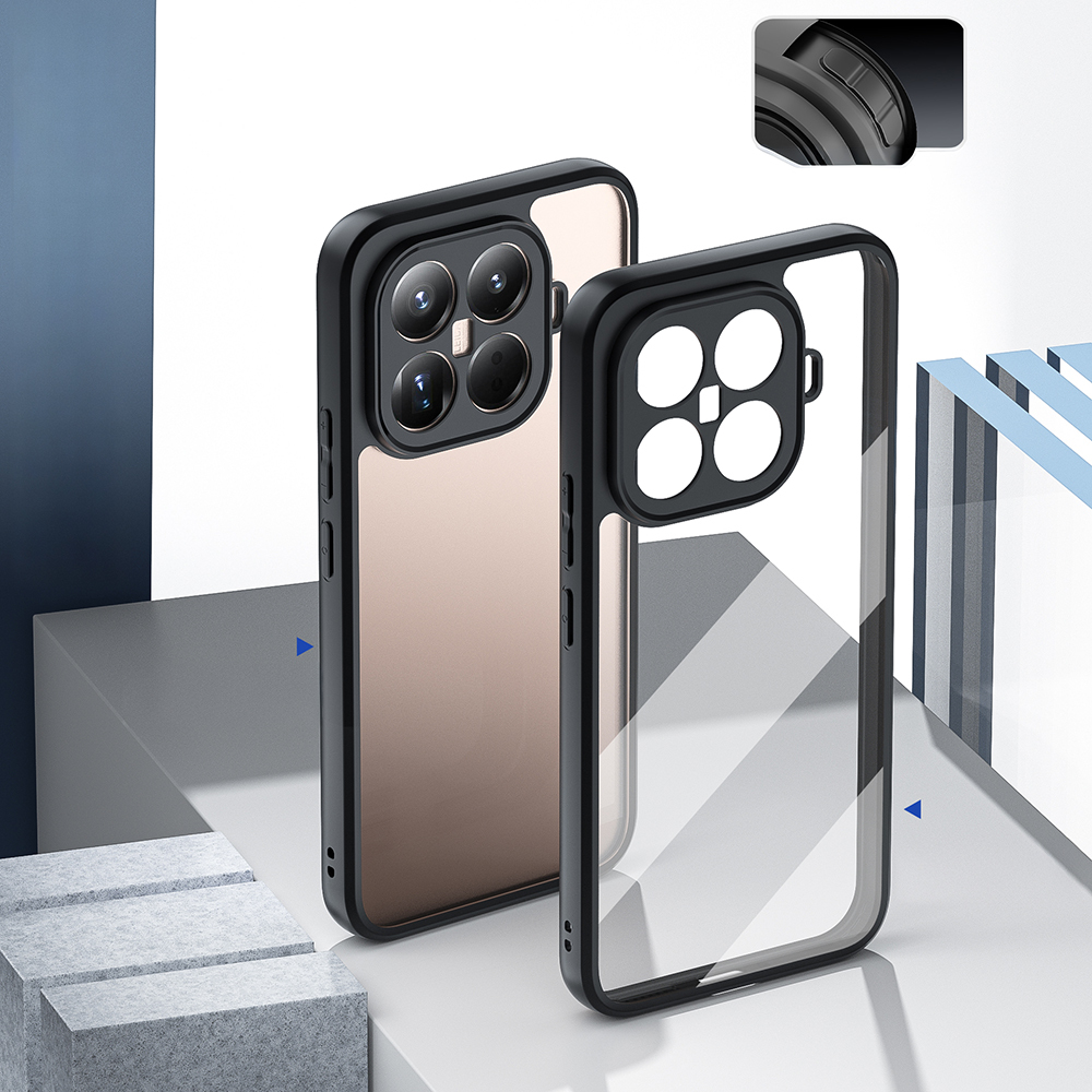 Xiaomi Uyumlu  15T Pro Kılıf Kamera Korumalı Şeffaf Arka Yüzey Zore New Roll Kapak