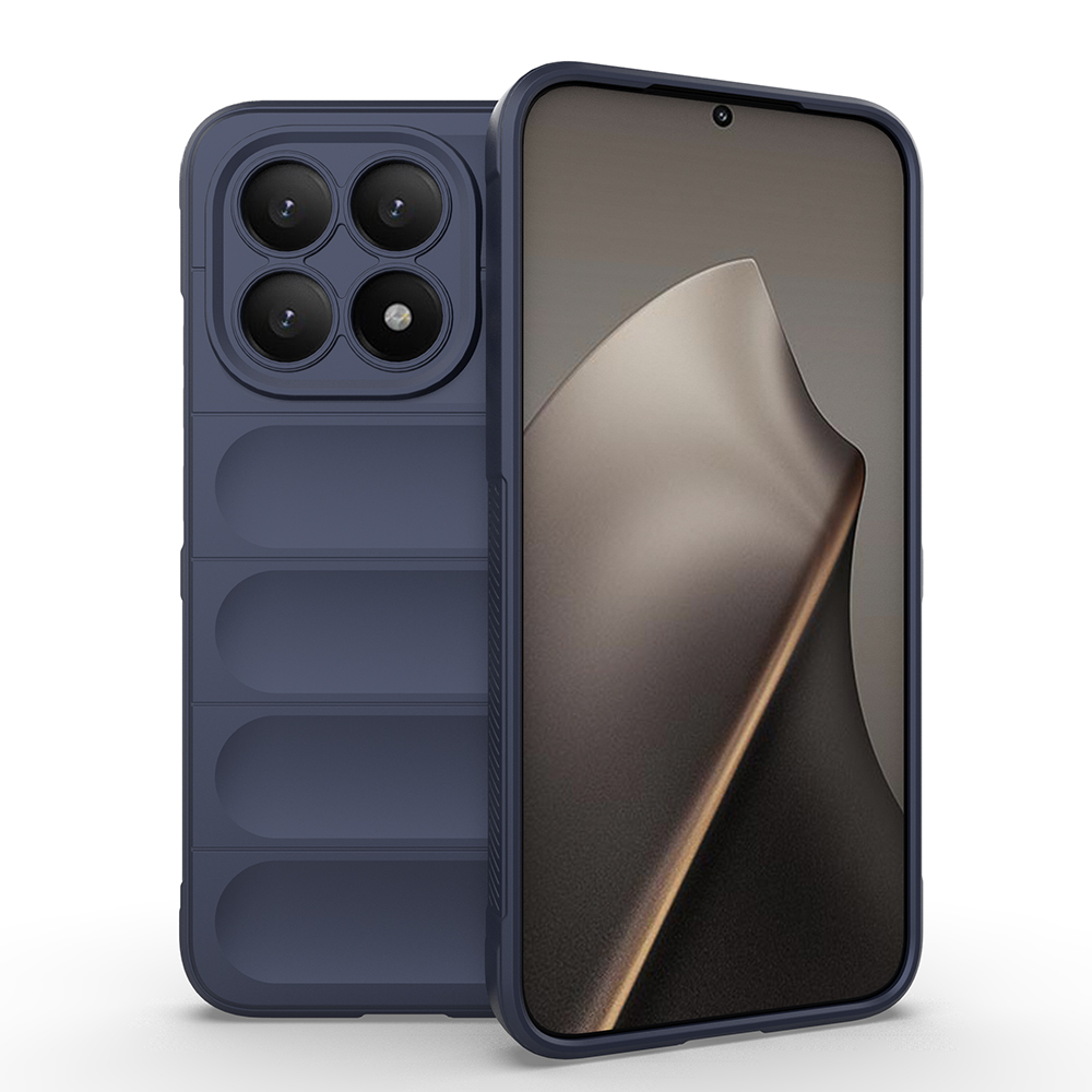 Xiaomi Uyumlu  15T Kılıf Esnek TPU Oyuklu Arka Yüzey Tasarımlı Zore Etnik Silikon Kapak-Lacivert
