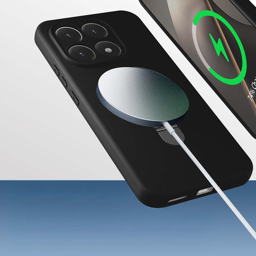 Xiaomi Uyumlu  15T Kılıf M-safe Şarj Özellikli Standlı Zore Samara Kapak