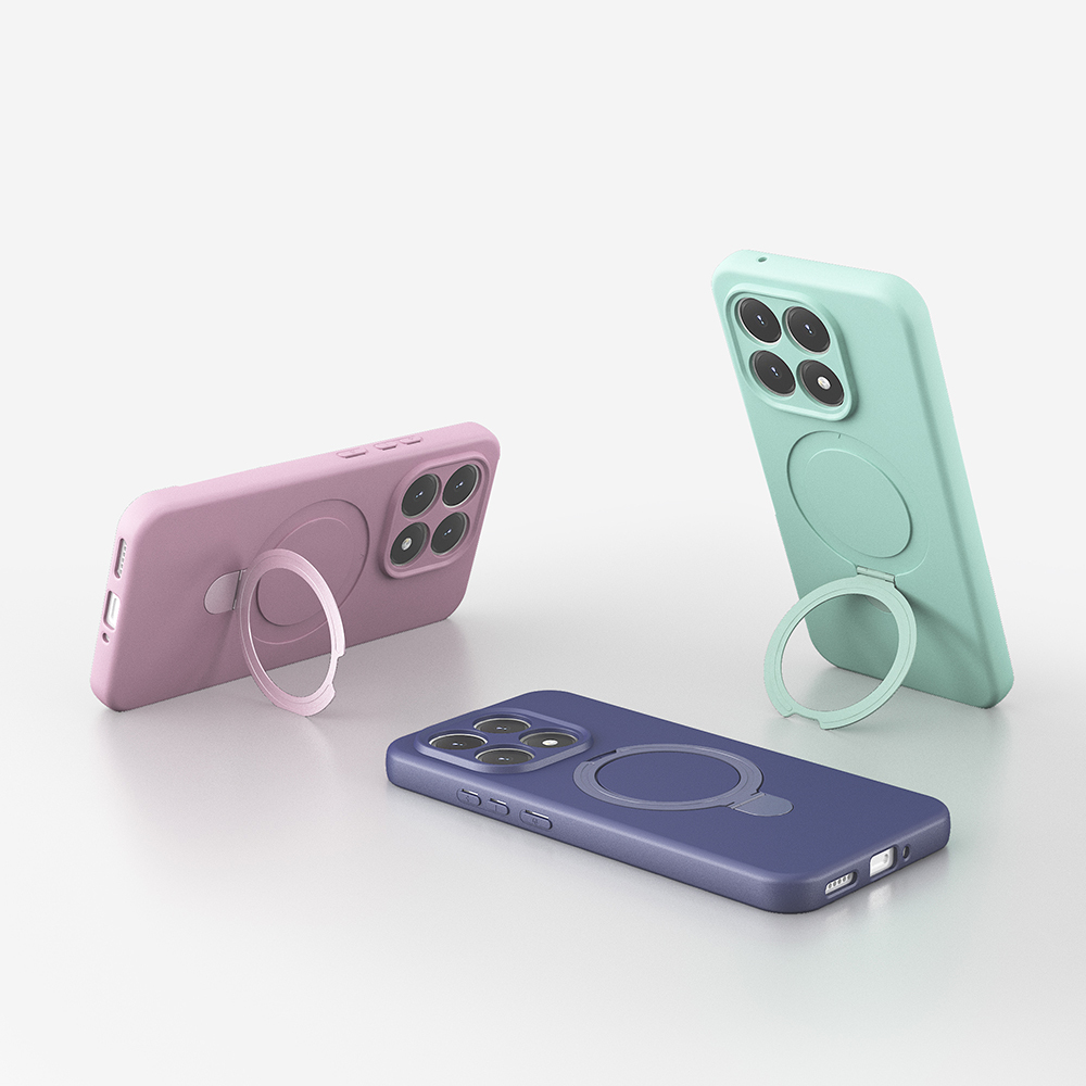 Xiaomi Uyumlu  15T Kılıf M-safe Şarj Özellikli Standlı Zore Samara Kapak