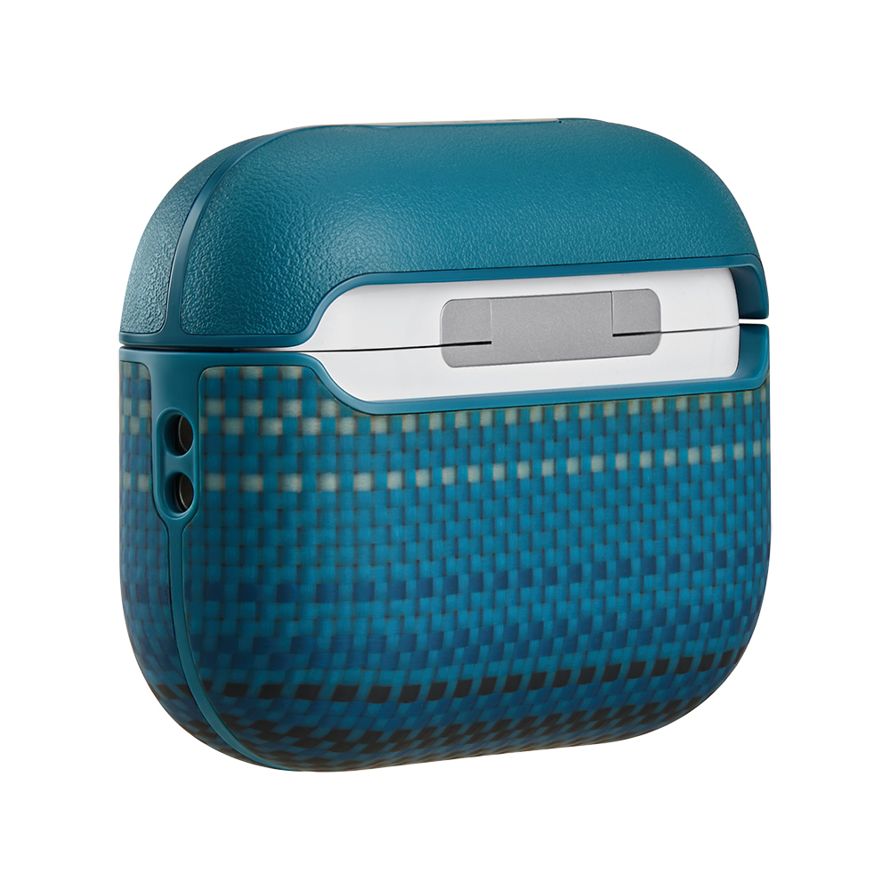 Airpods Uyumlu Pro 3 Kılıf Aramid Fiber Pitaka Tactile Woven Sunset-Moonrise Serisi Kapak