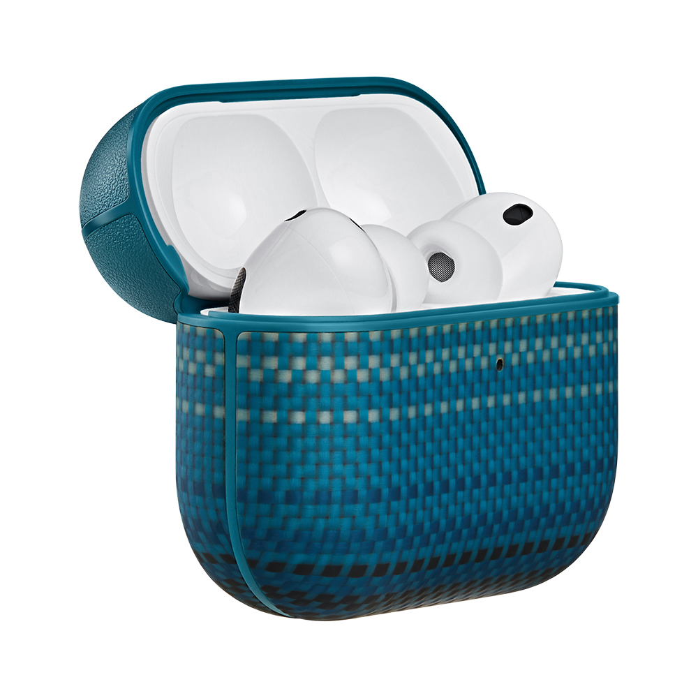 Airpods Uyumlu Pro 3 Kılıf Aramid Fiber Pitaka Tactile Woven Sunset-Moonrise Serisi Kapak