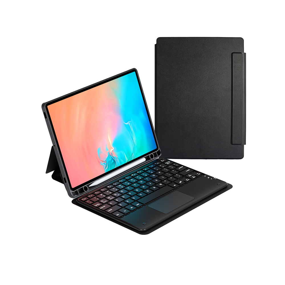 Galaxy Uyumlu Tab S9 FE Zore Border Keyboard Bluetooh Bağlantılı Standlı Klavyeli Tablet Kılıfı