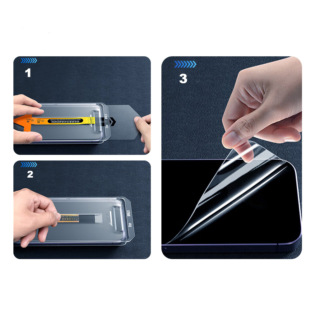 iPhone Uyumlu 17 Air Zore 2.5D Oliv HD Temperli Cam Ekran Koruyucu + Kolay Uygulama Aparatı