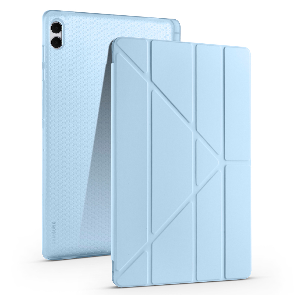 Galaxy Uyumlu Tab S11 Ultra Kılıf Zore Tri Folding Kalem Bölmeli Standlı Kılıf
