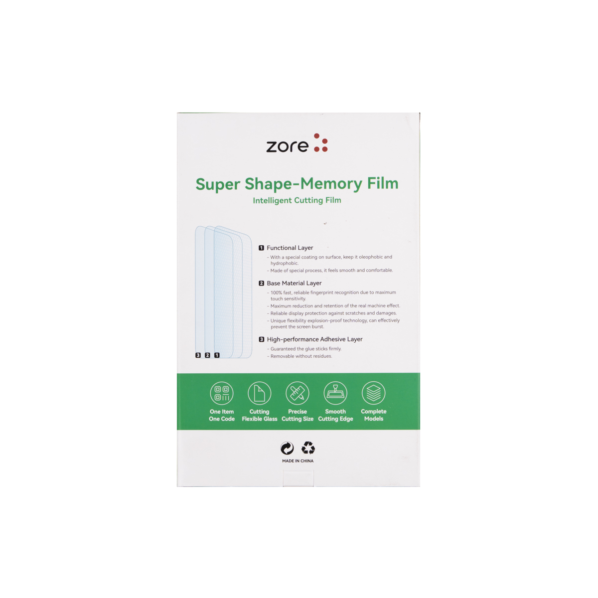 Zore Special Edition PVC Good One Clear Ekran Koruyucu 196mm x 125mm 50 Adet