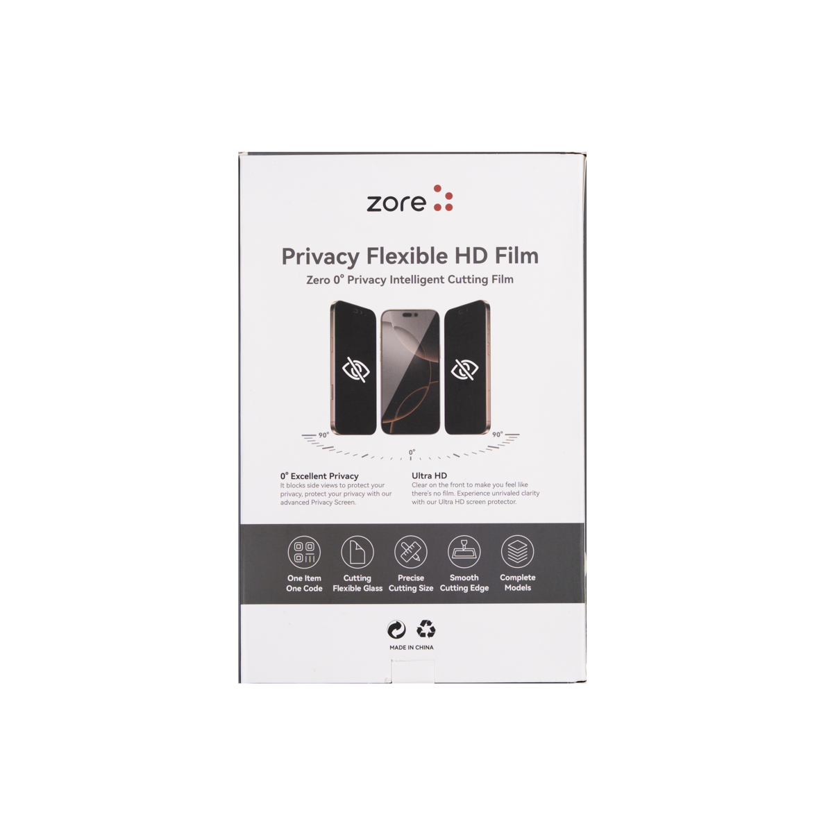 Zore Basic Model TPU Hayalet Hayalet Ekran Koruyucu 196mm x 125mm 50 Adet