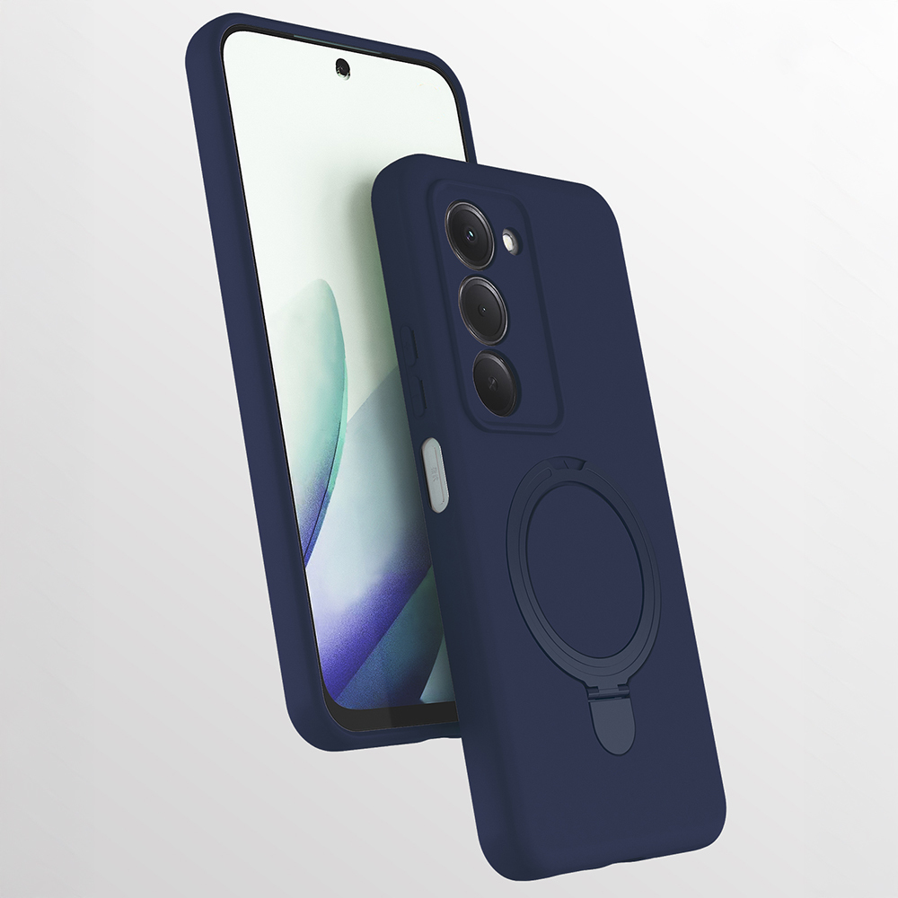 Xiaomi Uyumlu  Redmi 15 Kılıf M-safe Şarj Özellikli Standlı Zore Samara Kapak