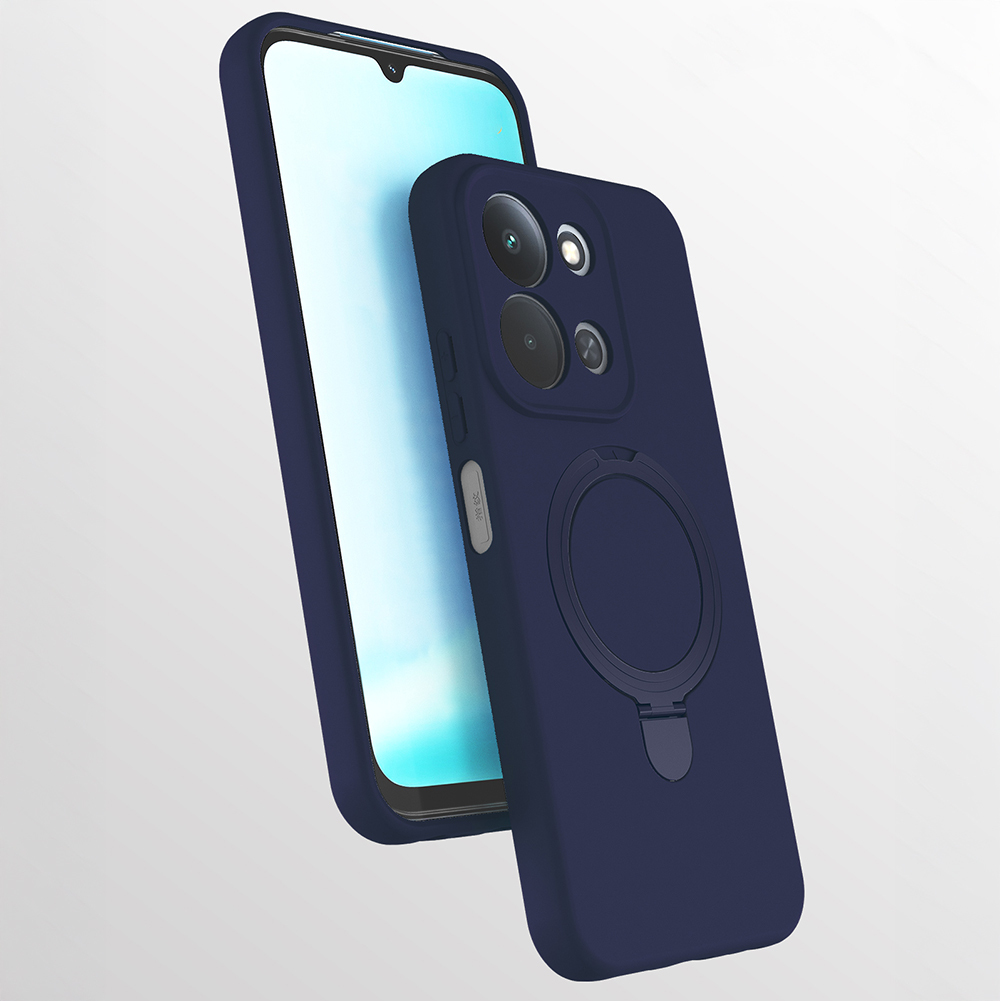 Xiaomi Uyumlu  Redmi 15C Kılıf M-safe Şarj Özellikli Standlı Zore Samara Kapak