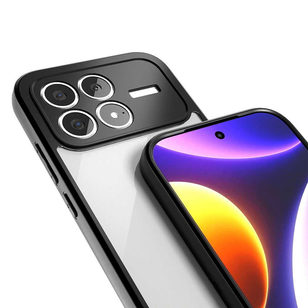 Xiaomi Uyumlu  Poco F8 Pro Kılıf Kamera Korumalı Şeffaf Arka Yüzey Zore New Roll Kapak