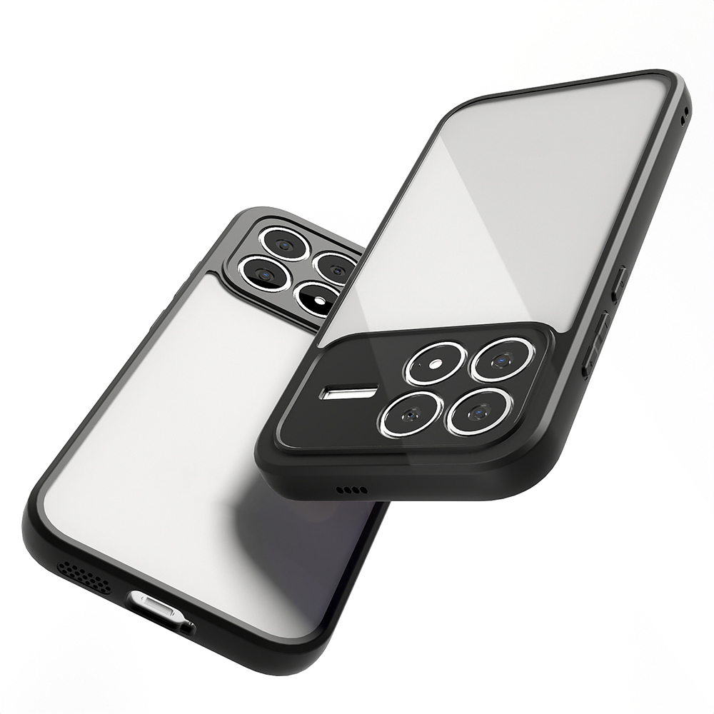 Xiaomi Uyumlu  Poco F8 Pro Kılıf Kamera Korumalı Şeffaf Arka Yüzey Zore New Roll Kapak