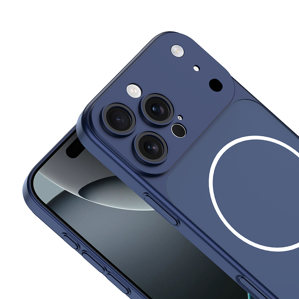 iPhone Uyumlu 14 Pro Max Kılıf Zore M-Safe Şarj Özellikli Kamera Korumalı Spark Kapak