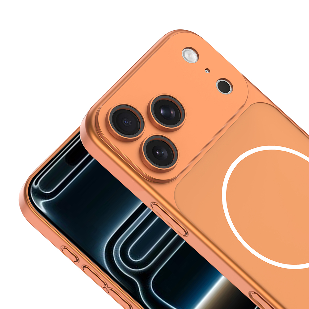 iPhone Uyumlu 16 Pro Kılıf Zore M-Safe Şarj Özellikli Kamera Korumalı Spark Kapak