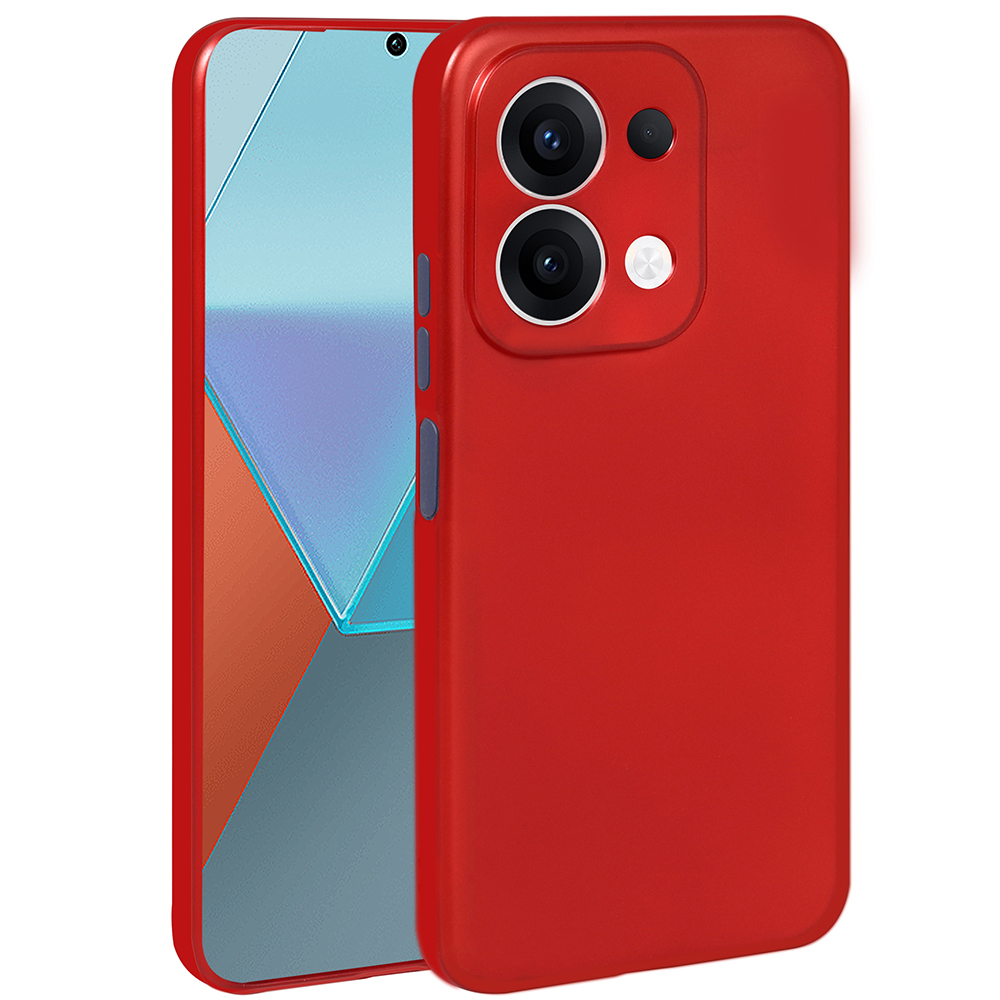 Xiaomi Uyumlu  Redmi 15C Kılıf Zore Premier Silikon Kapak-Kırmızı
