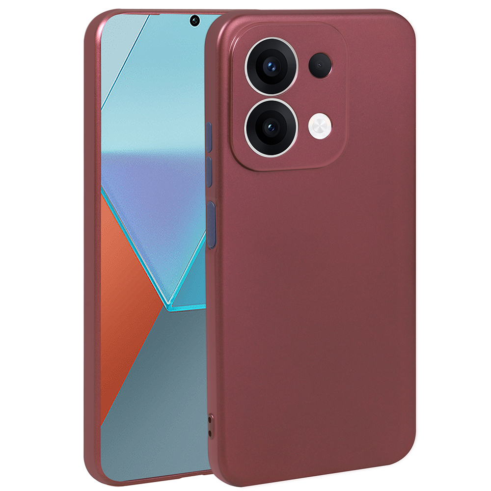 Xiaomi Uyumlu  Redmi 15C Kılıf Zore Premier Silikon Kapak-Mürdüm