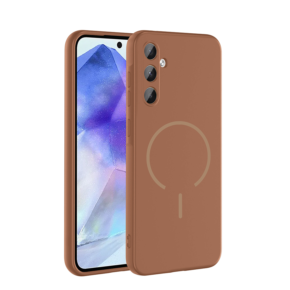 Galaxy Uyumlu A55 Kılıf M-safe Şarj Özellikli Zore Meta Kapak
