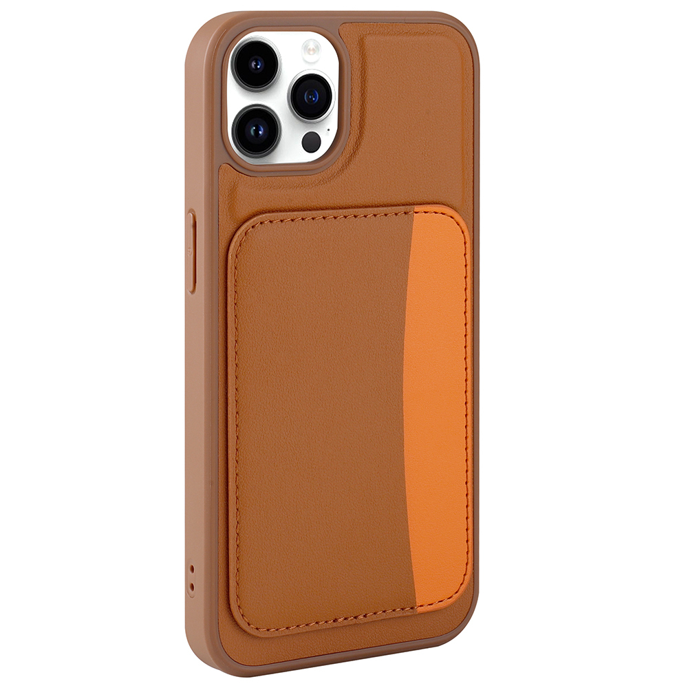 iPhone Uyumlu 15 Pro Max Kılıf Kartlıklı Zore X-Kart Silikon Kapak