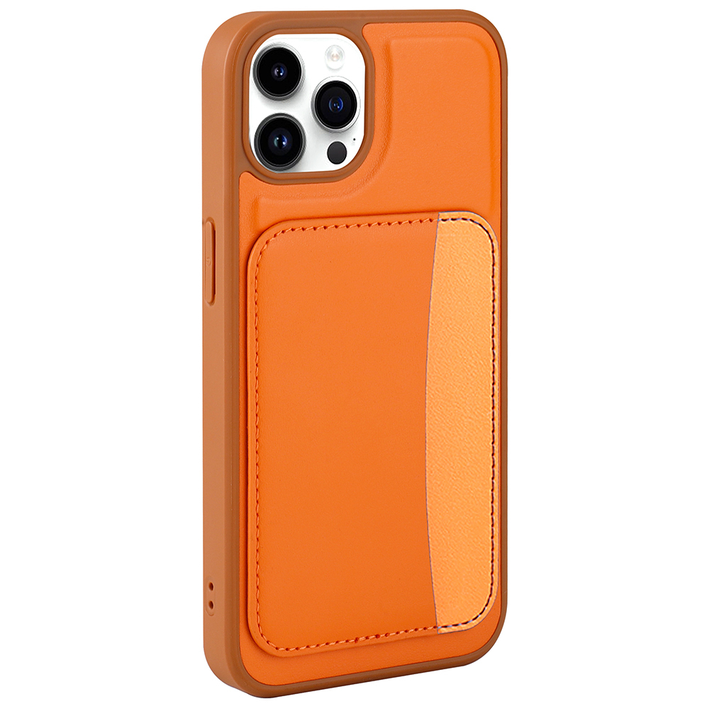 iPhone Uyumlu 15 Pro Max Kılıf Kartlıklı Zore X-Kart Silikon Kapak