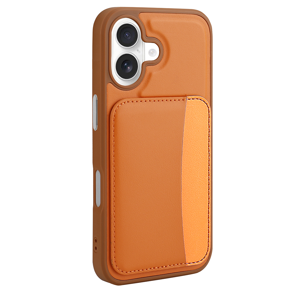 iPhone Uyumlu 16 Kılıf Kartlıklı Zore X-Kart Silikon Kapak