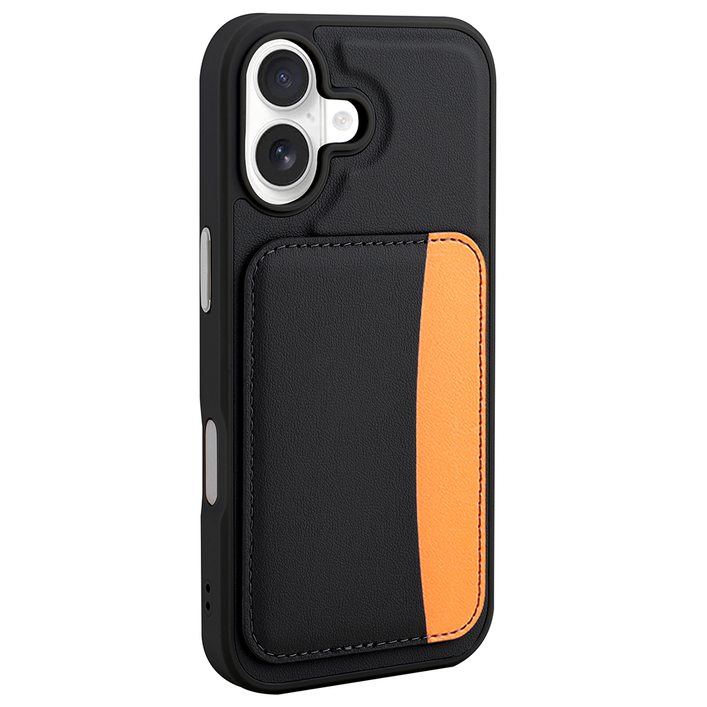 iPhone Uyumlu 16 Kılıf Kartlıklı Zore X-Kart Silikon Kapak