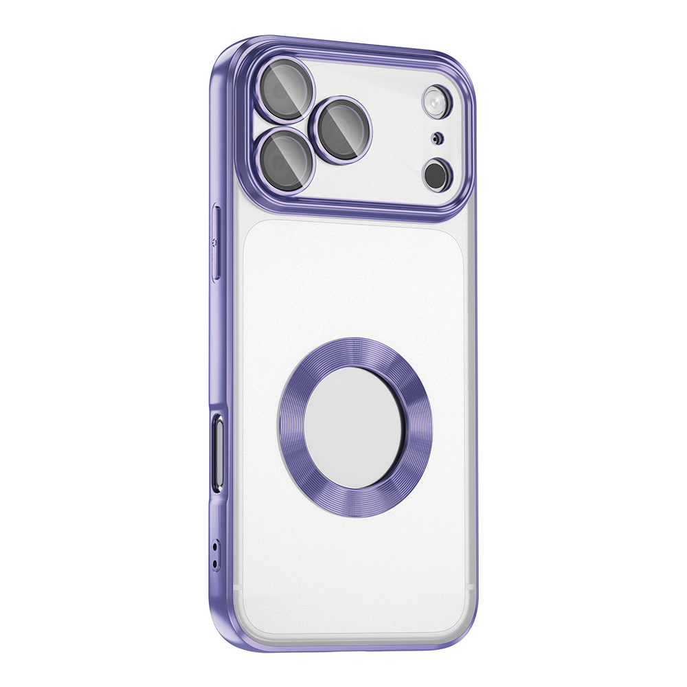 iPhone Uyumlu 17 Pro Kılıf Kamera Korumalı Logo Gösteren Zore Omega Kapak
