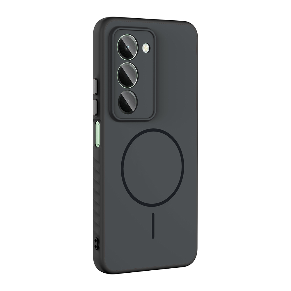 Xiaomi Uyumlu  Redmi 15 Kılıf M-safe Şarj Özellikli Zore Tea Kapak