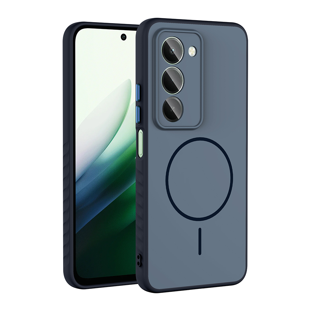 Xiaomi Uyumlu  Redmi 15 Kılıf M-safe Şarj Özellikli Zore Tea Kapak