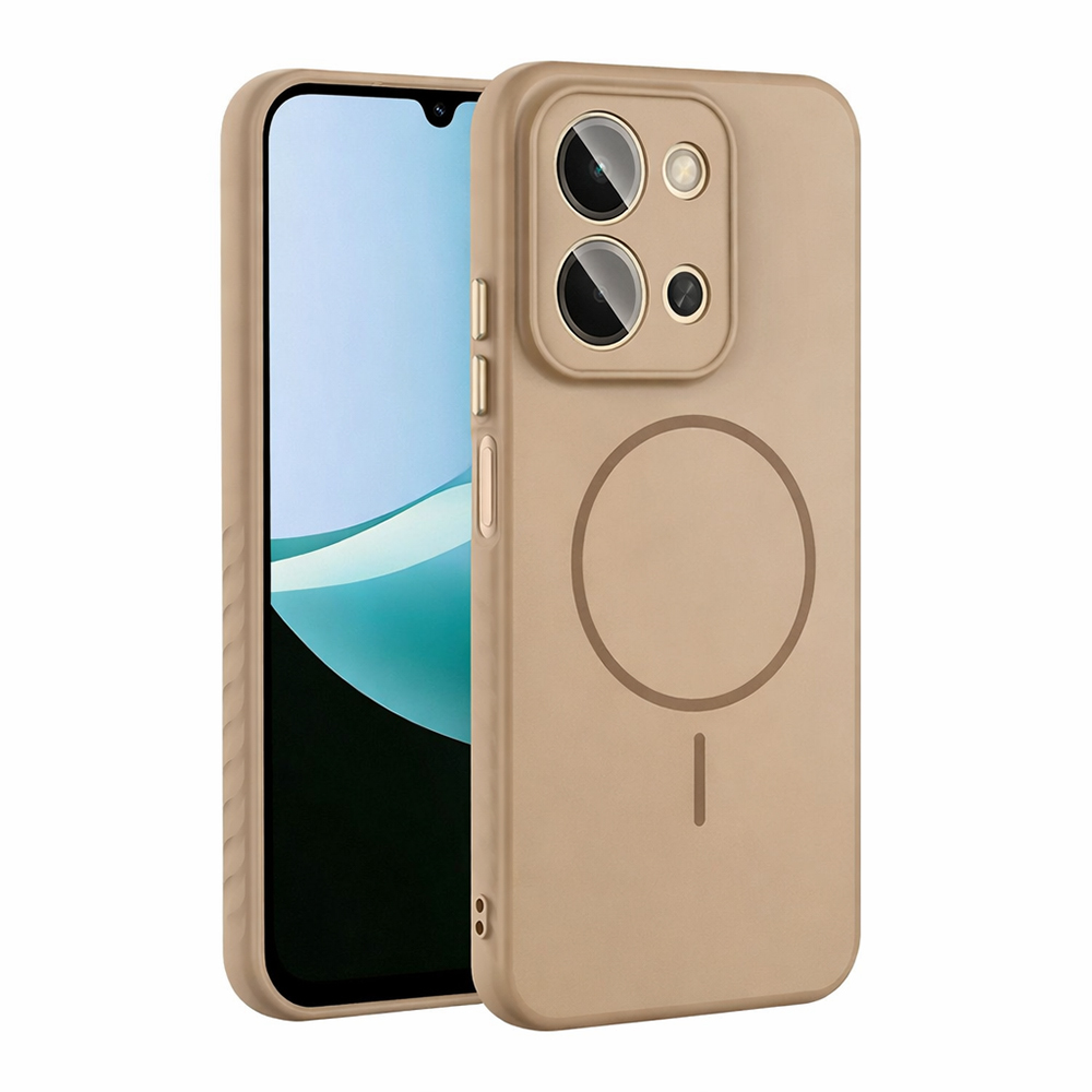 Xiaomi Uyumlu  Redmi 15C Kılıf M-safe Şarj Özellikli Zore Tea Kapak