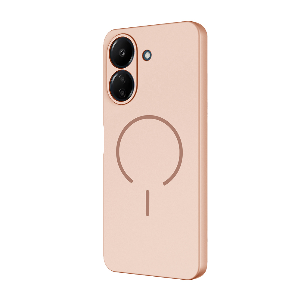 Xiaomi Uyumlu  Redmi 13C Kılıf M-safe Şarj Özellikli Zore Meta Kapak
