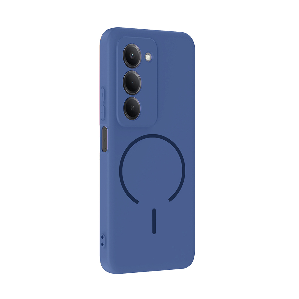 Xiaomi Uyumlu  Redmi 15 Kılıf M-safe Şarj Özellikli Zore Meta Kapak