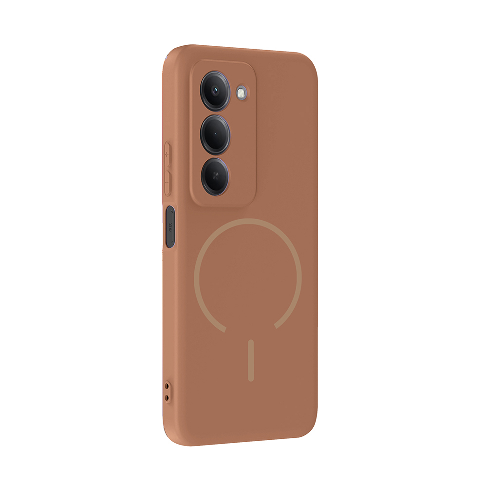 Xiaomi Uyumlu  Redmi 15 Kılıf M-safe Şarj Özellikli Zore Meta Kapak