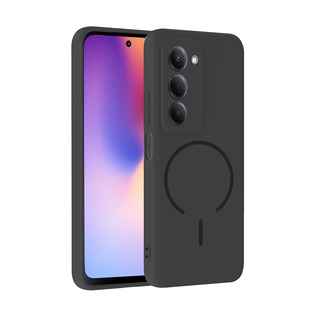 Xiaomi Uyumlu  Redmi 15 Kılıf M-safe Şarj Özellikli Zore Meta Kapak