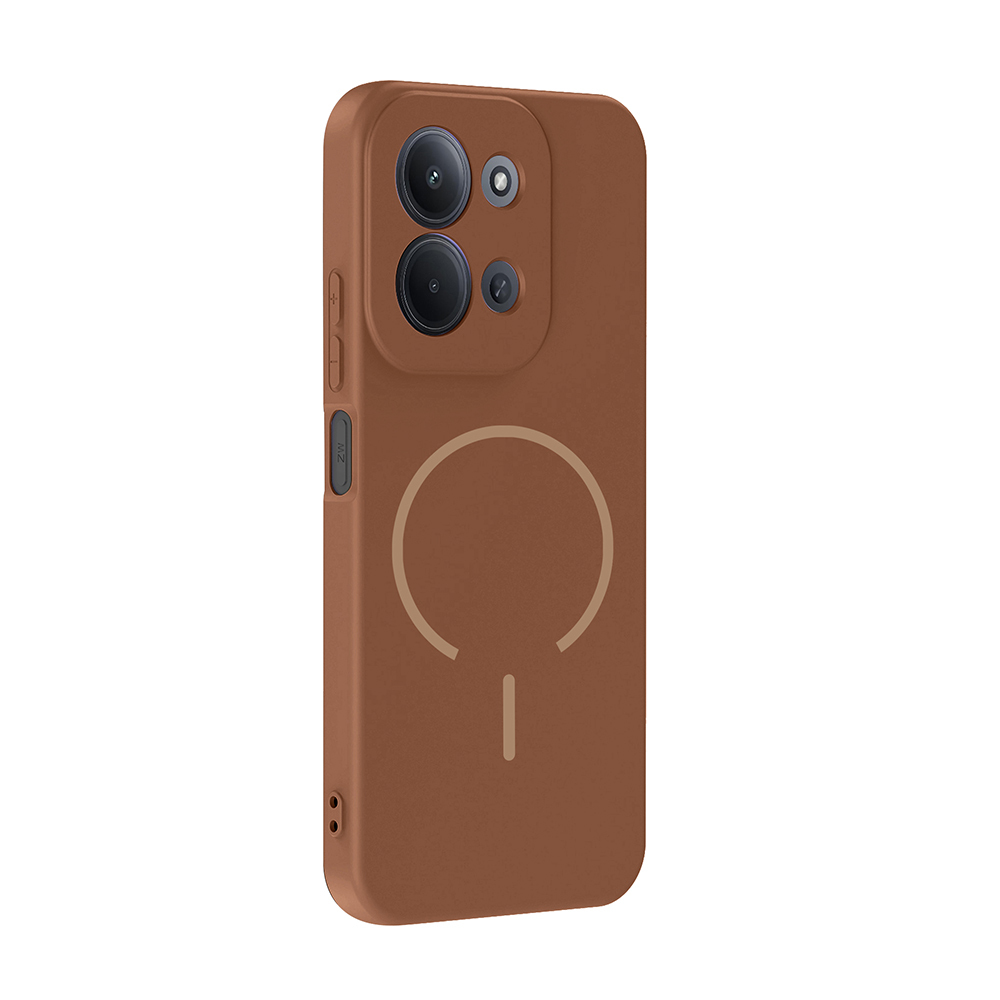 Xiaomi Uyumlu  Redmi 15C Kılıf M-safe Şarj Özellikli Zore Meta Kapak