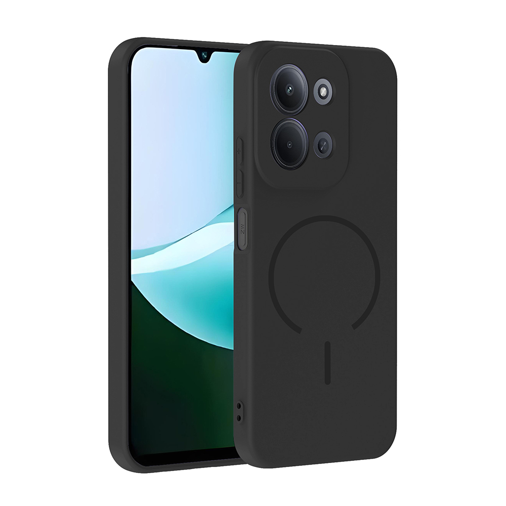 Xiaomi Uyumlu  Redmi 15C Kılıf M-safe Şarj Özellikli Zore Meta Kapak