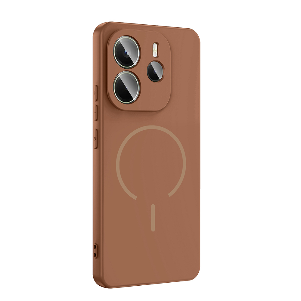 Xiaomi Uyumlu  Redmi Note 14 4G Kılıf M-safe Şarj Özellikli Zore Meta Kapak