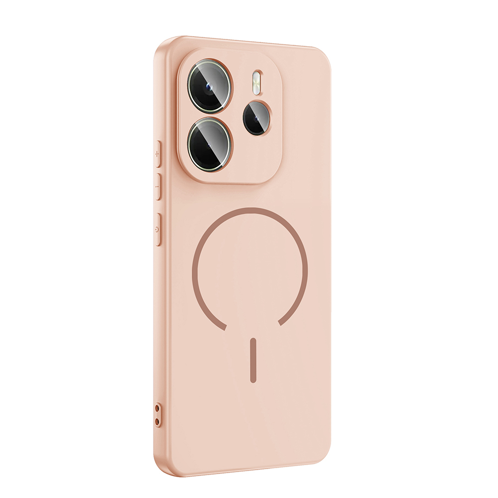 Xiaomi Uyumlu  Redmi Note 14 4G Kılıf M-safe Şarj Özellikli Zore Meta Kapak
