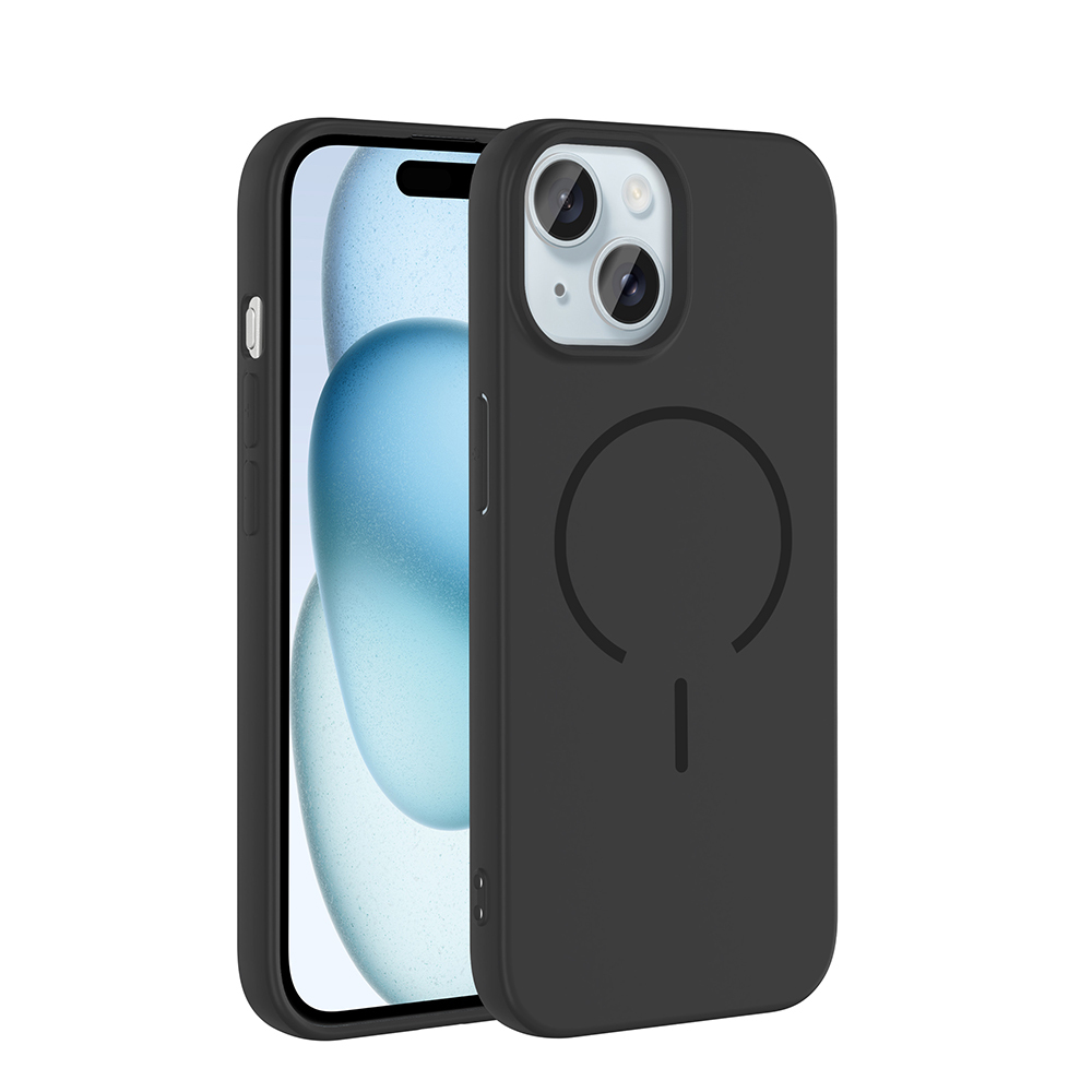 iPhone Uyumlu 15 Kılıf M-safe Şarj Özellikli Zore Meta Kapak